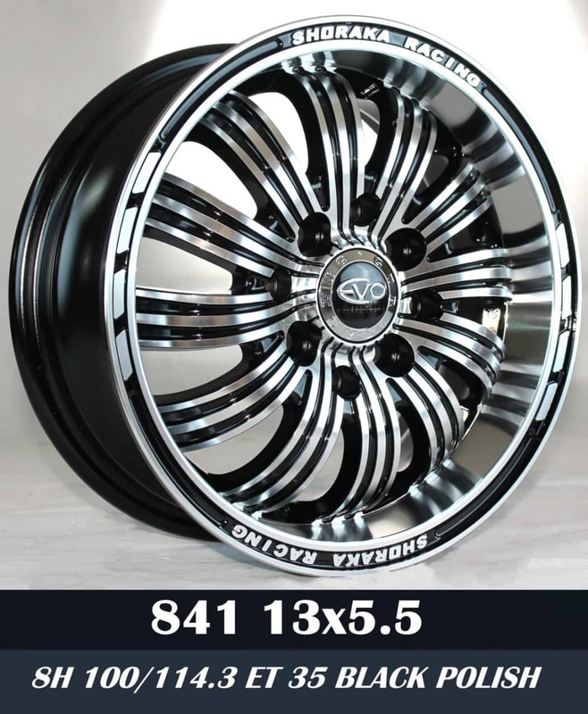Mags 13 inch 5.5 wide 8 holes silver