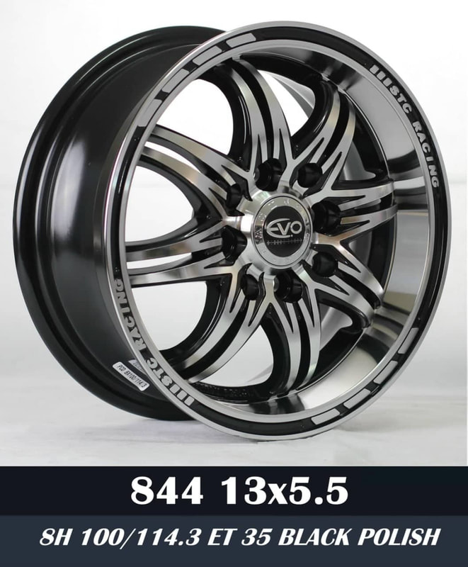 Mags 13 inch 5.5 wide 8 holes silver