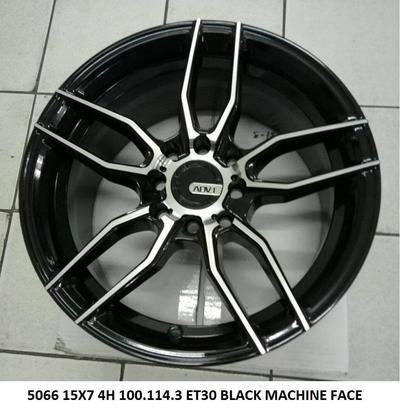 Mags 15 inch 7 wide 4 holes silver black